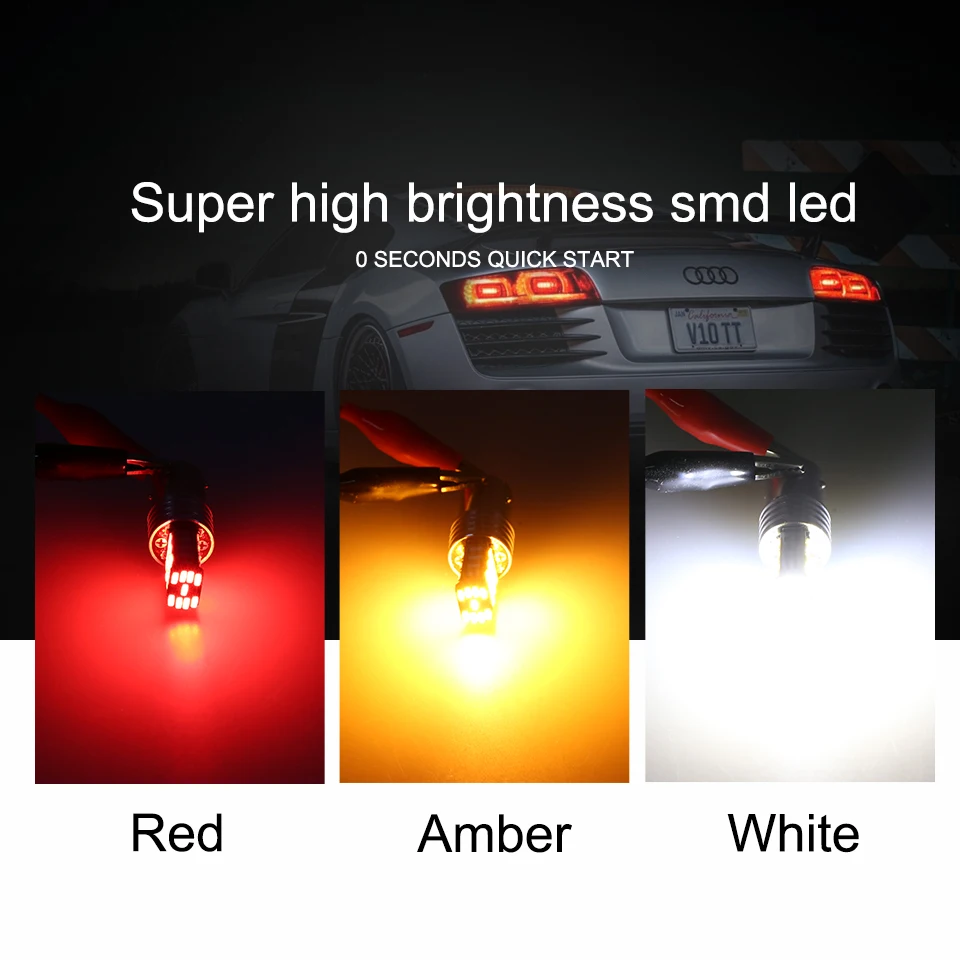 ANMINGPU 2x сигнальная лампа Bay15d Led Canbus P21/5 Вт 1157 45 led smd 4014 стоп сигнал задний