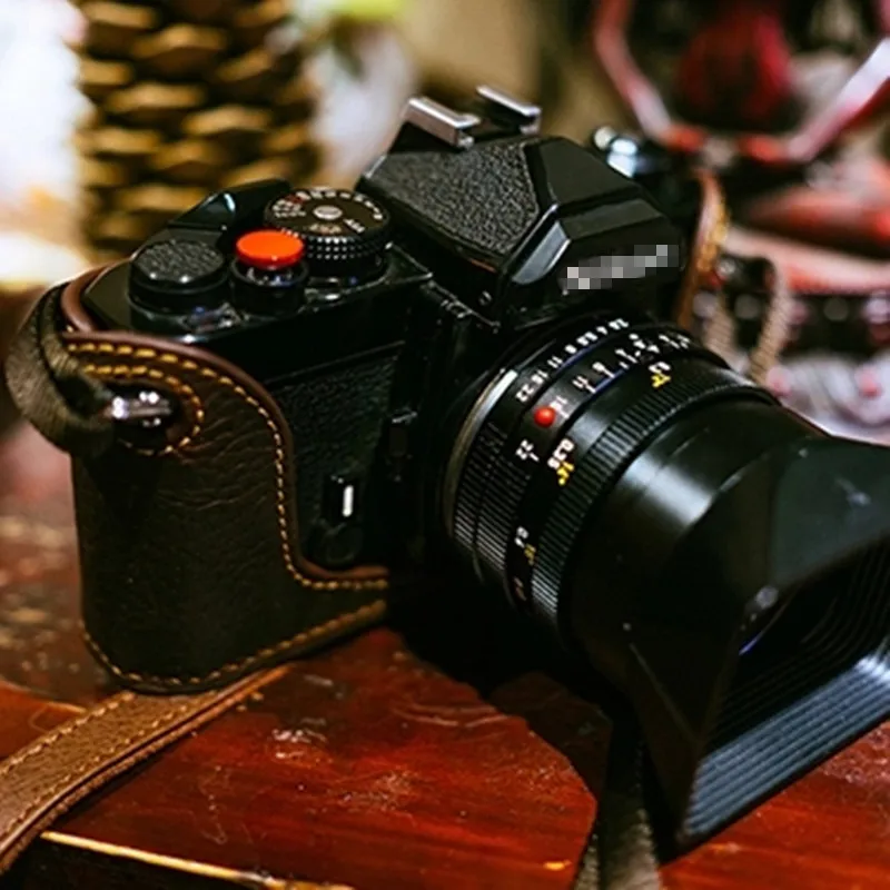 Кожаный чехол для камеры Nikon FM2 FE2 FE FM FM3A черный или коричневый винный красный шоколадный цвет