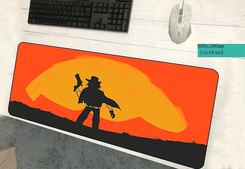 

red dead redemption 2 mouse pad gamer 800x300x3mm Adorable notbook mouse mat gaming mousepad HD pattern pad mouse desk padmouse