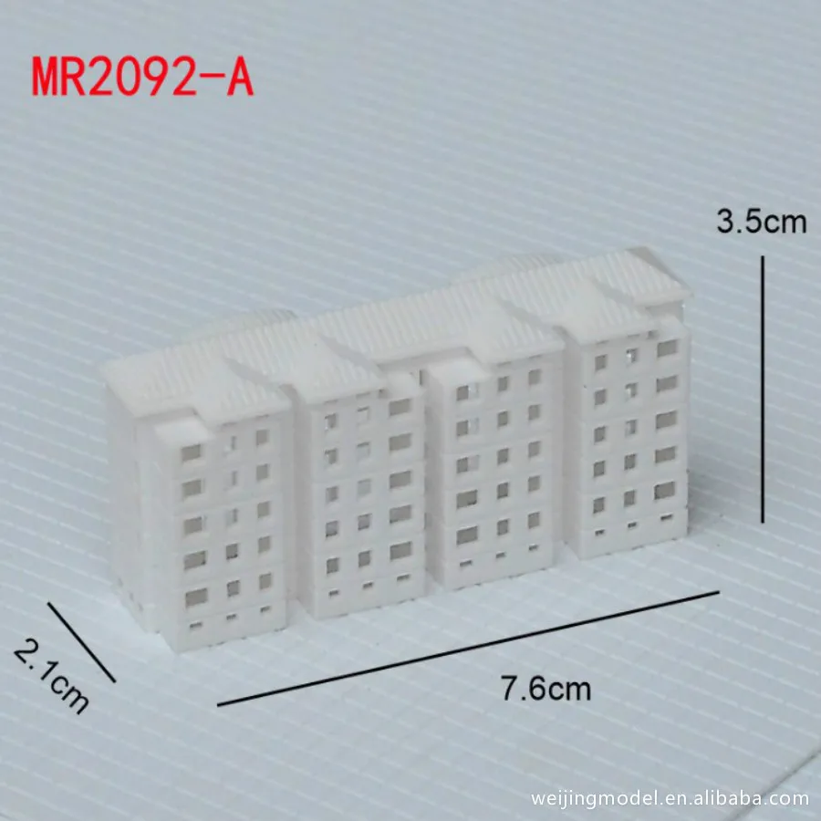 1/500 DIY строительный песочный стол Модель Материал жилой район высотное жилое здание модель полупрозрачное планировочное здание - Цвет: A