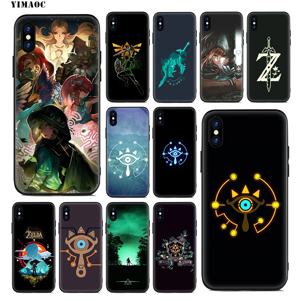 YIMAOC The Legend of Zelda Soft Silicone Case for iPhone 11 Pro Xr Xs Max X or 10 8 7 6 6S Plus 5 5S SE |