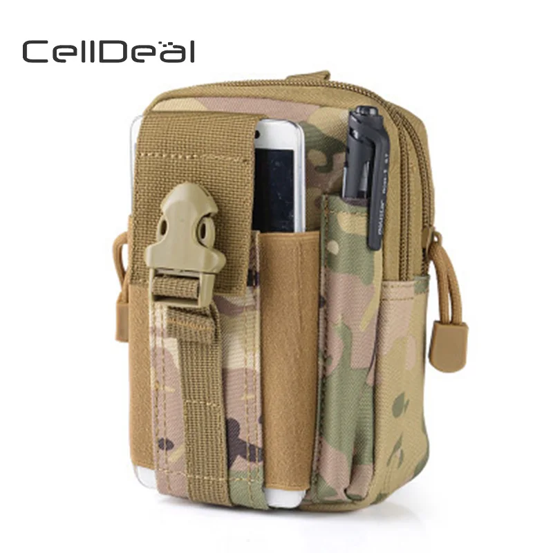 CellDeal модная холщовая поясная сумка мужская повседневная Molle большая емкость