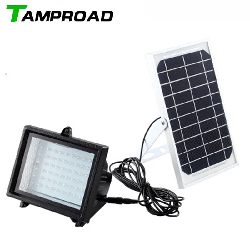 

TAMPROAD Solar Garden Light LED Outdoor Spotlight Floodlight Wall Lamp 60LED Flood Lights Flashlight Counyard Square Path Street