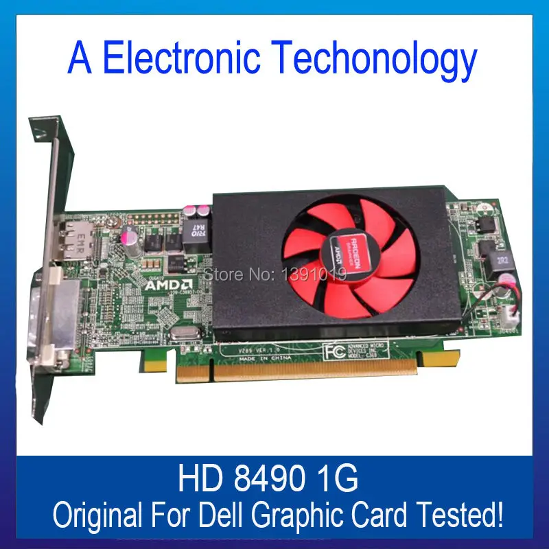 Original Genuine 1GB 1024MB Graphic Card For DELL AMD HD8490 Display Video Card GPU Replacement Tested Working