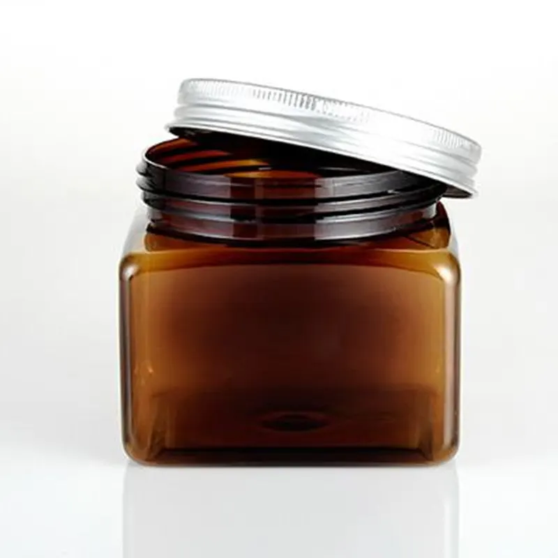 New Arrival High Quality 500g Plastic Facial Mask Jars 500ml Amber