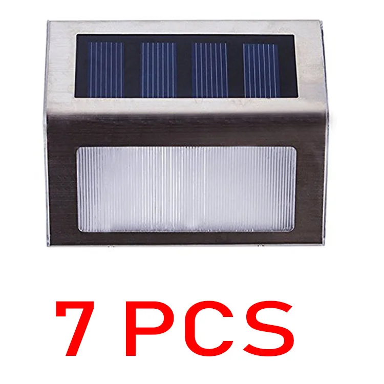 LMID Солнечный перезаряжаемый ночной солнечный светильник Настенный PIR датчик движения украшение сада светодиодный солнечный светильник Открытый водонепроницаемый - Испускаемый цвет: 7 PCS