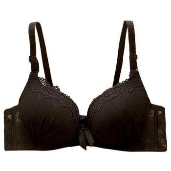 

Sexy Lingerie Lace Bra Underwear Women Wireless Seamless Bra Plus Size Black White Dark Blue Pink Push Up Padded Bras for Women