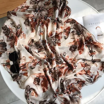 

Autumn Winter Fashion Vintage Floral Viscose Shawl Scarf High Quality Print Soft Pashmina Stole Wrap Snood Muslim Hijab Sjaal