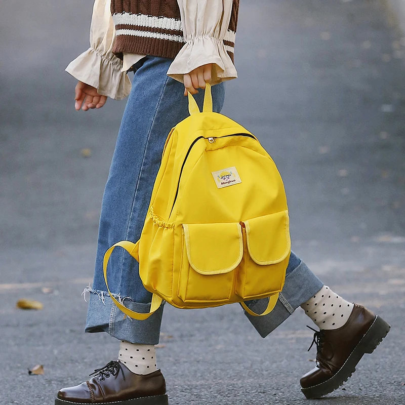 MENGHUO Women Backpacks for School Teenagers Girls Preppy Style School Bag Ladies Soft Fabric Backpack Female Book bag Mochilas (44)