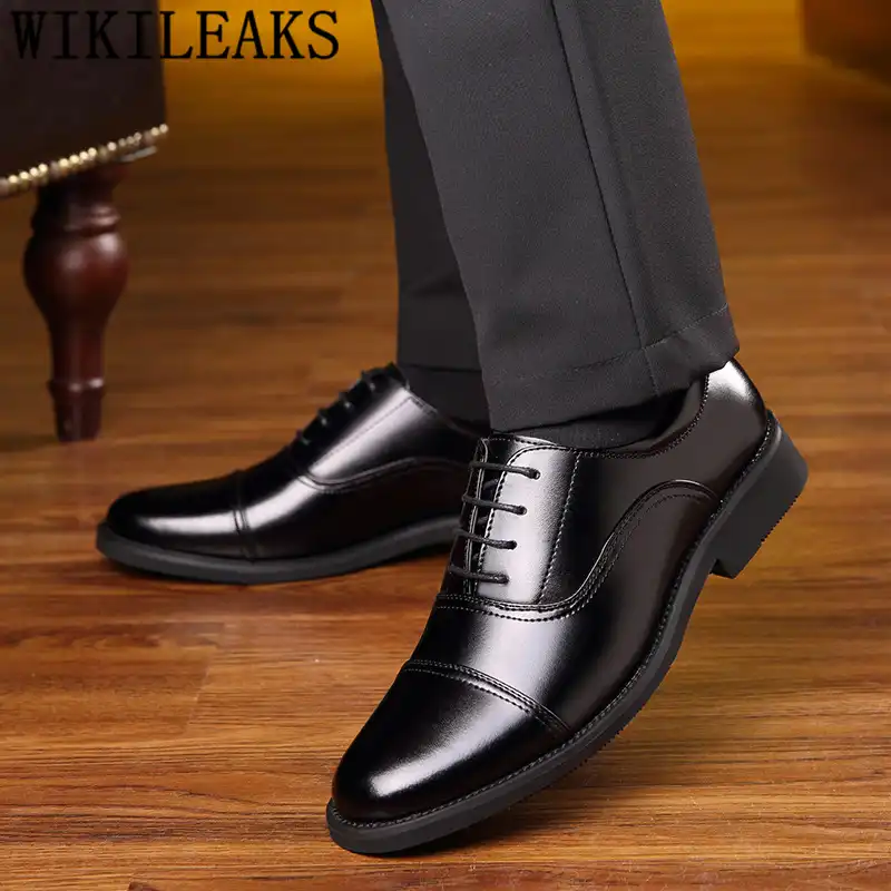 Botas de vestir para hombre zapatos de oficina para hombre zapatos de traje  de cuero zapatos de negocios de marca hombres oxford zapatos de hombre de  vestir formal|Zapatos formales| - AliExpress