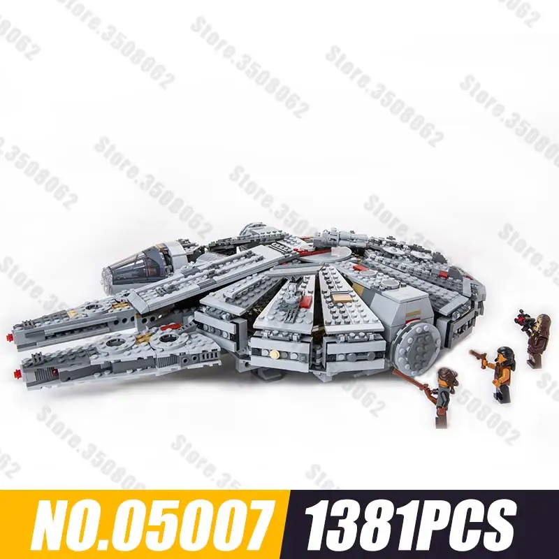 

2018 New 1381pcs Millenaries Falcon Eagle Alpinia Oxyphylla Children Assembling Building Block Toys 05007 Wars Blocks