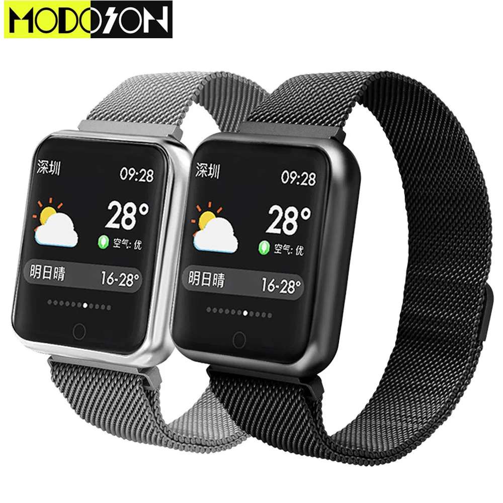Смарт часы MODOSON P68 с Bluetooth браслет для Samsung Huawei Xiaomi ios Apple iphone 7 8 X XS MAX XR iwo|Смарт-часы| |
