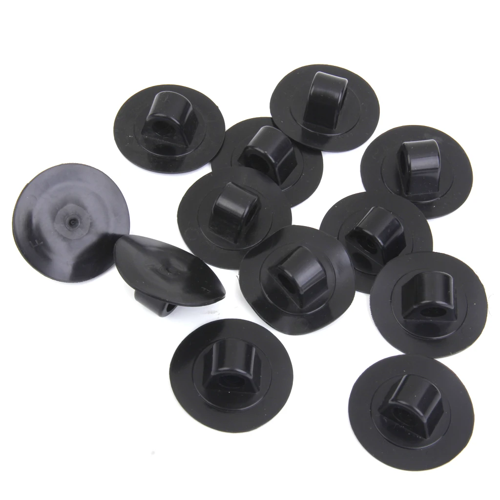 12pc Small Rope Mount Safety Clips Hook Buckle for Boat Kayak Canoe Rubber Dinghy Accessories