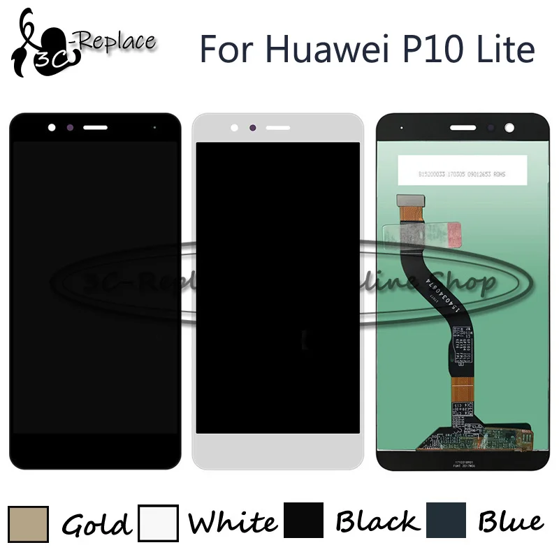 

Original For Huawei P10 Lite P10Lite WAS-LX2J WAS-LX2 WAS-LX1 WAS-L03T WAS-LX3 LCD Display + Touch Screen Digitizer Assembly
