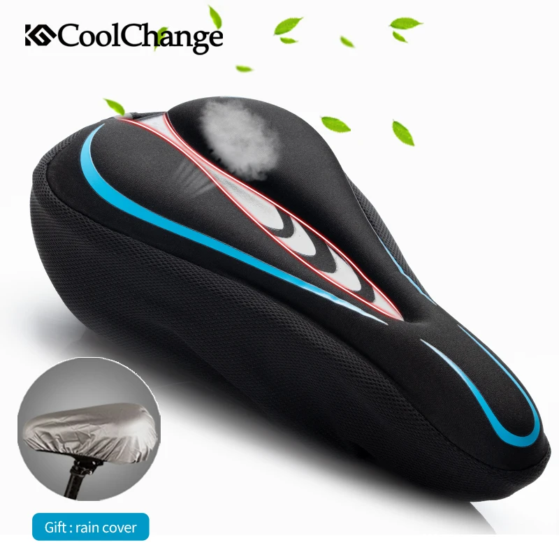 CoolChange Bicycle Seat Cushion Silicone Comfortable MTB Bike Seat