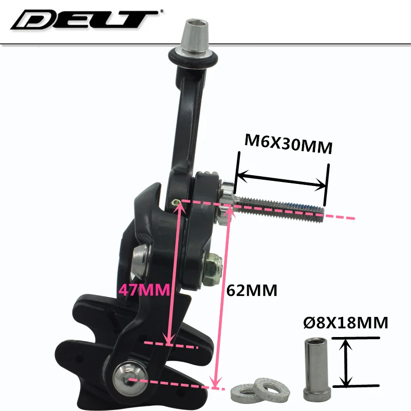1 комплект дорожный городской тормоз велосипед велик суппорт C тормозной боковой тормозной механизм подвеска суппорта гайка Длина рукоятки для 47-62 мм черный белый
