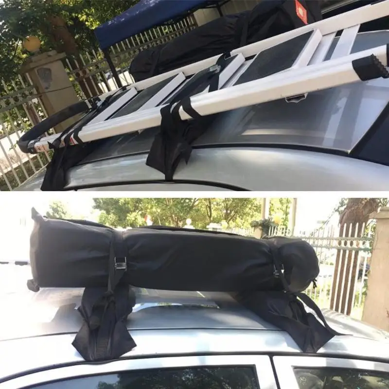 Универсальная мягкая авто багажник на крышу на крыше Чемодан Перевозчик нагрузка 60кг багажа 600D Оксфорд+ ПВХ