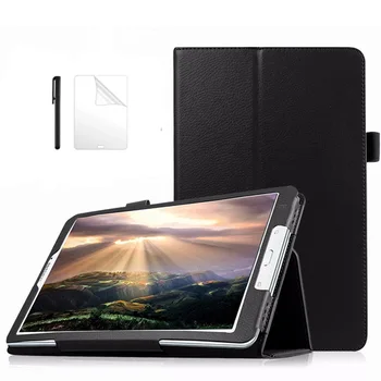 

Stand Protective PU Leather Tablet Case Cover For Samsung Galaxy TAB E 8.0 SM T377 T377V T375 T375V T375P 8 inch case+Pen+Film