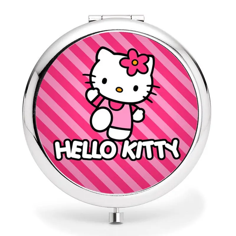 Новое компактное двухстороннее зеркало hello kitty/зеркало для макияжа yey-977