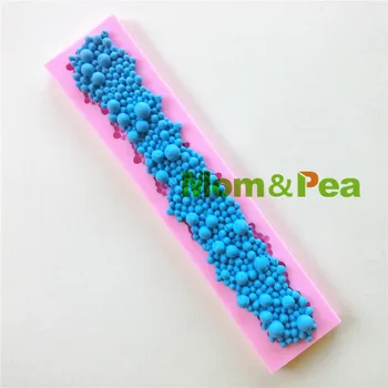 

Mom&Pea 0825 Free Shipping Pearls Shaped Silicone Mold Cake Decoration Fondant Cake 3D Mold Food Grade