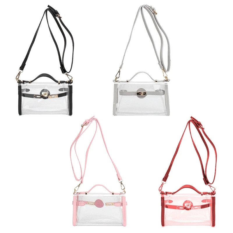 

Transparent Stylish PVC Purse Clear Handbag Tote Fashion Shoulder Crossbody Bag