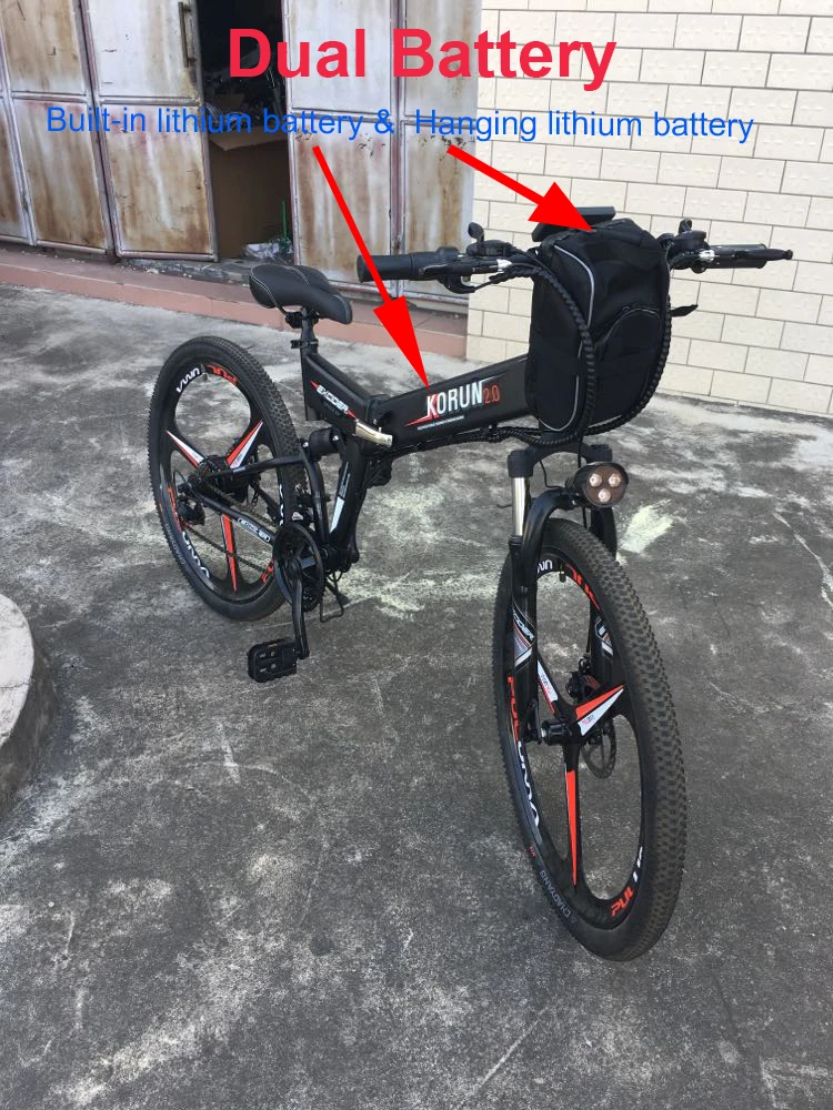 Discount 26 inch folding electric mountain bike 48V variable speed smart GPS APP ebike Double battery built-in lithium battery 40KM/H 32 Discount 26 inch folding electric mountain bike 48V variable speed smart GPS APP ebike Double battery built-in lithium battery 40KM/H 32