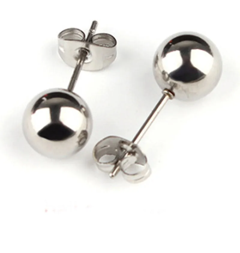 Free-Shipping-10-pcs-lot-Stainless-Steel-Stud-Earring-Fashion-Jewellery-Wedding-Round-ball-Hot-Sell