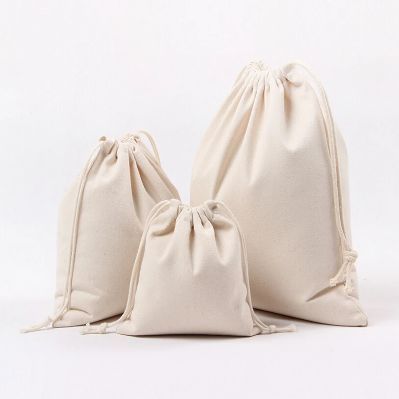 High Quality Solid Plain Canvas Storage Bag Eco Friendly Shopping Tea/candy/smoking Package ...