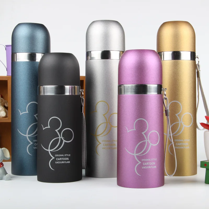 

350ml/500ml Vacuum Flasks Termo Mug Bullet Thermos Cup Stainless Steel Double Wall Thermal Bottle Office Coffee Lovely Gift
