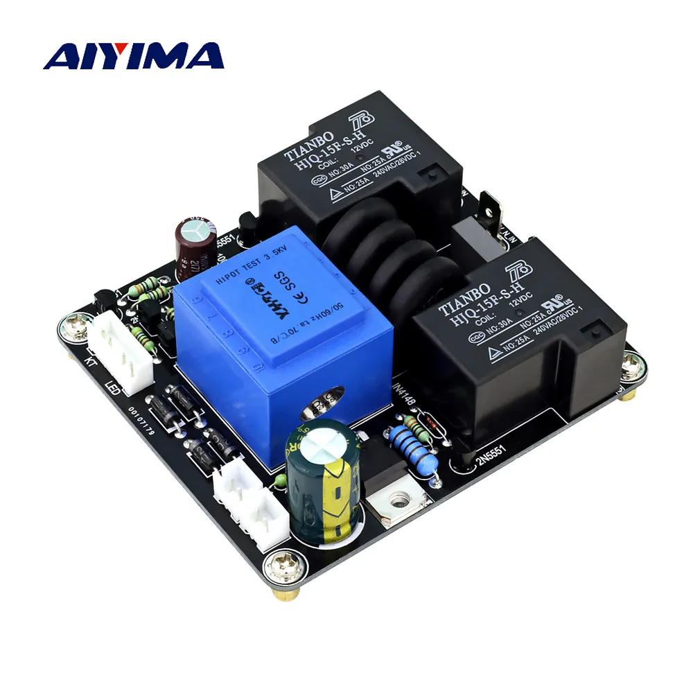 

AIYIMA 1500W Power Supply Delay Power Soft Start Protection Board High Power For Class A Amplifier DIY 30A Relay Protection