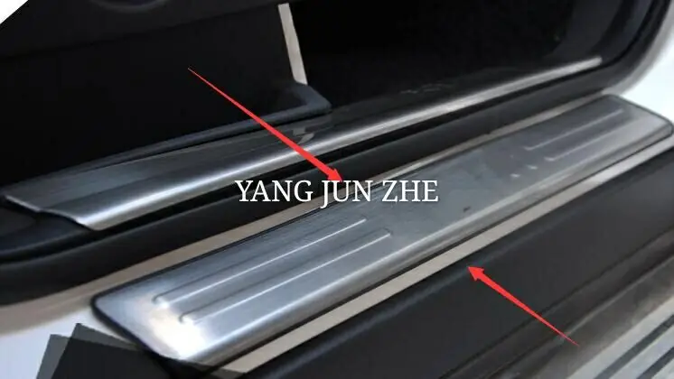 

Car accessories Stainless Steel Side Door Scuff Plate Door Sill Trim Fit For Ford Kuga Escape 2012 2013 2014 2015
