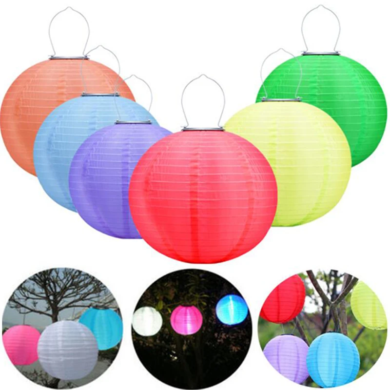 30CM Garden Solar Lights Outdoor Waterproof String Lights Chinese Hanging Lantern Fairy Lamp Festival Lanterns Landscape Lighting (5)