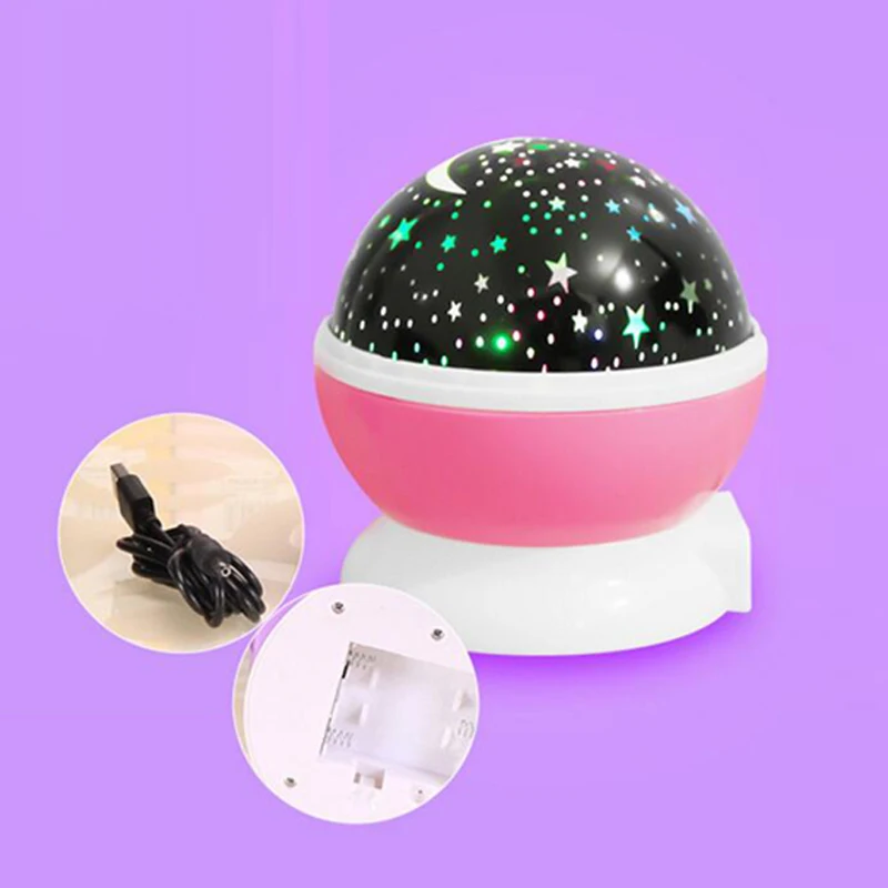 Night Light Stars Starry Sky LED Night Light Projector Moon Lamp Battery USB Kids Gifts Children Bedroom Lamp Projection Lamp (9)