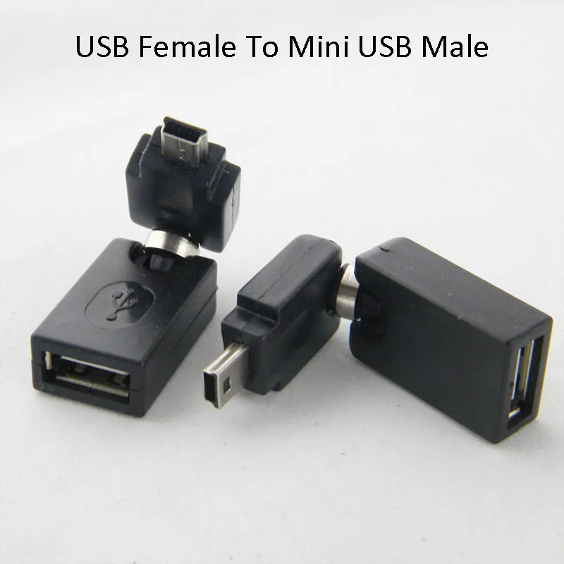 3 шт. вращающийся на 360 градусов Micro USB Mini USB Мужской USB 2,0 Мужской Женский к USB Мужской Женский штекер Адаптер сменный конвертер адаптер - Цвет: USB F To Mini M