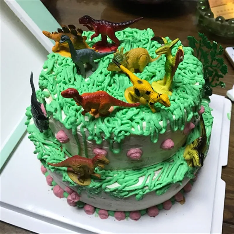 

toy animals dinosaur birthday cake topper woodland party supplies cake decorating animal party dinosaur toys cupcake toppers
