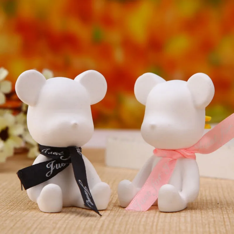 

Newest Handmade Bear Shape Plaster Essential Oil Perfume Aroma Air Freshener Decoration Car Diffuser Vent Clip