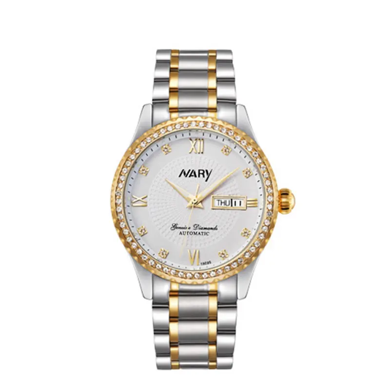 

2018 Digital Business Men's Watch Fashion Luxury Automatic Self-Wind Work clock Auto Date Stainless Steel Newest Hot reloj mujer