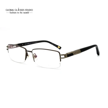 

Classic Men Metal Business Half Rim Glasses Optical Frame Eyewear RM00474-C23