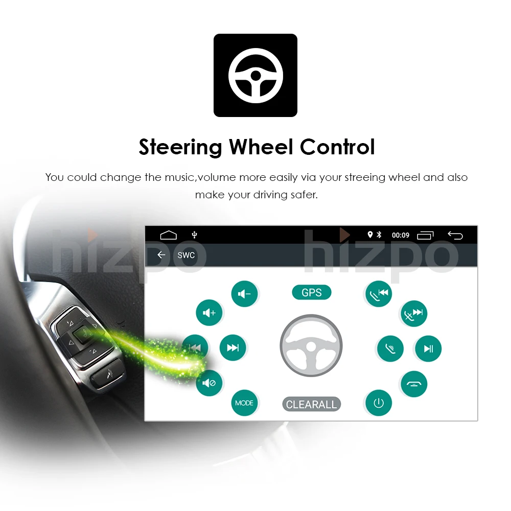 Sale Autoradio 2 Din Android 8.1 Car DVD Player For Toyota Camry 2007 2008 2009 2010 2011Aurion 2006 Head unit Tape Recorder Wifi SWC 25