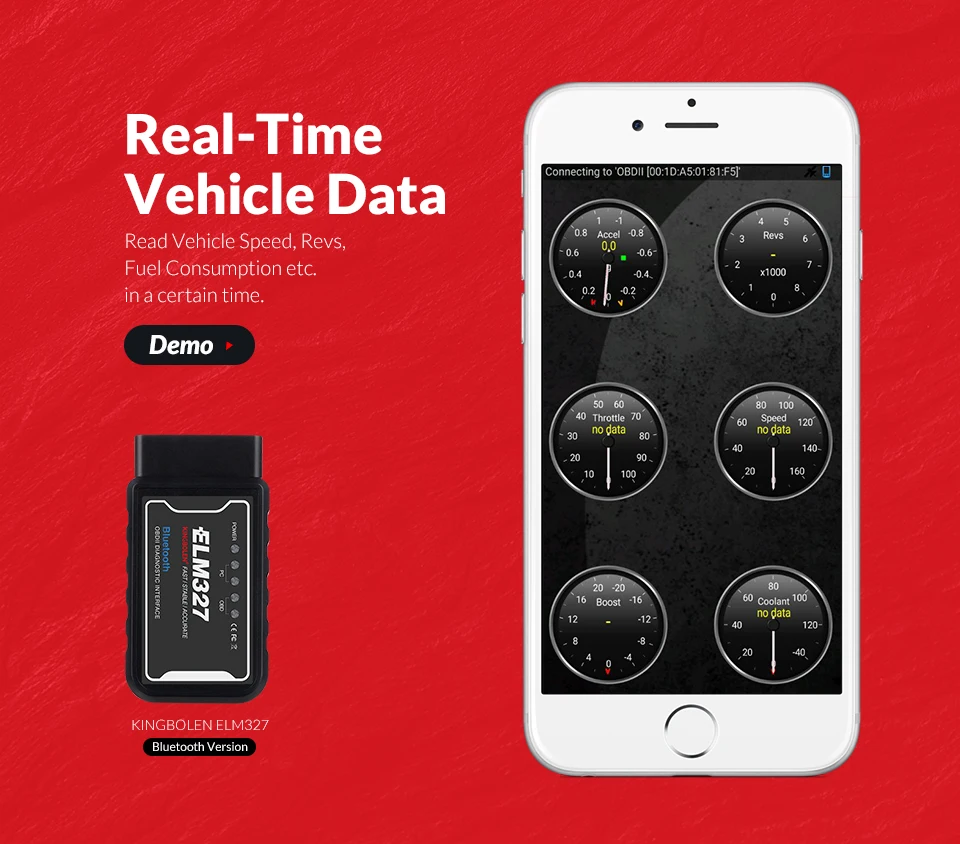 PIC18F25K80 Mini ELM327 Bluetooth 2 0 OBD2 v1.5/V2.1 OBD автоматический диагностический инструмент ELM 327