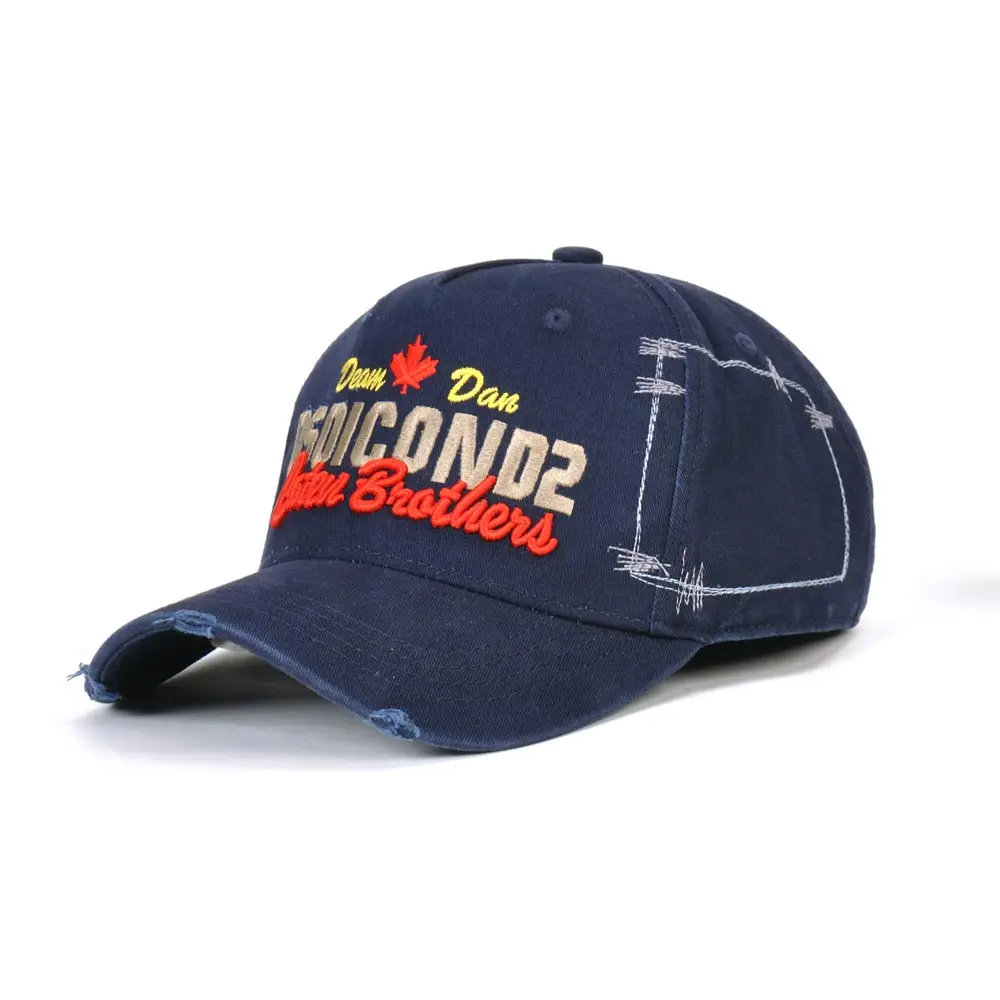 DSQICOND2 повседневная черная бейсболка s мужские брендовые DSQ кепки-бейсболки с вышитыми надписями для мужчин s Женская Кепка Gorras Bone папа шапки хип-хоп Casquette