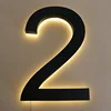 Waterproof Light sign stainless steel 3D led illumilous light house numbers address numbers led door plate ► Photo 1/6