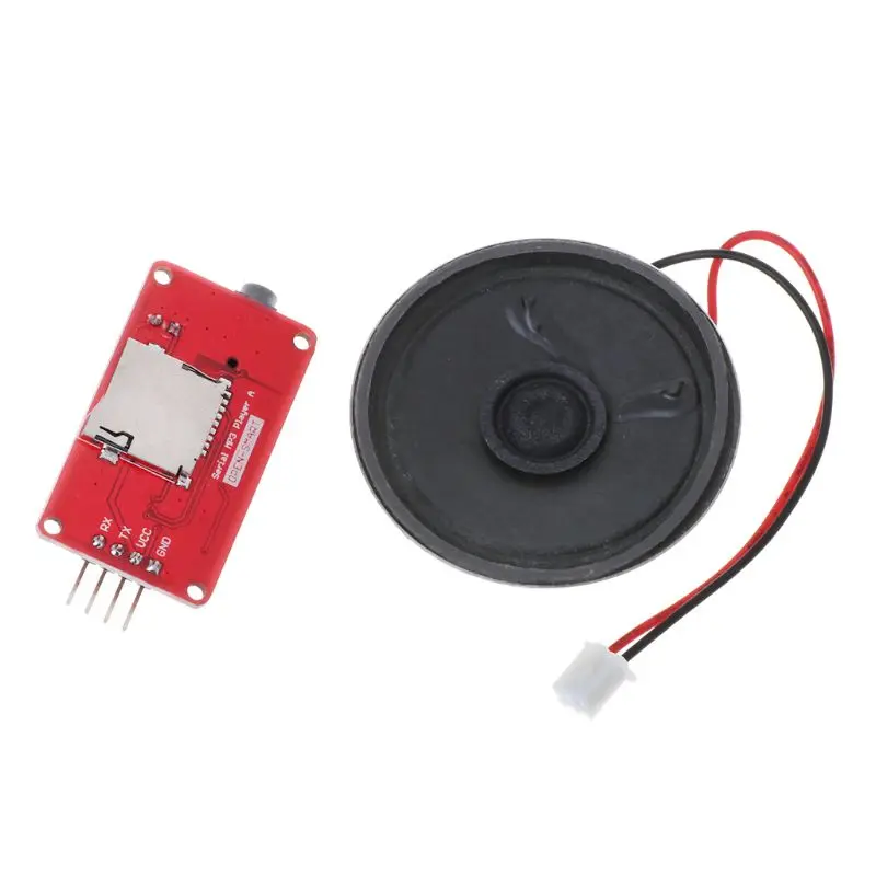 UART серийный MP3 музыкальный плеер модуль с динамиком моноурал усилитель плата для