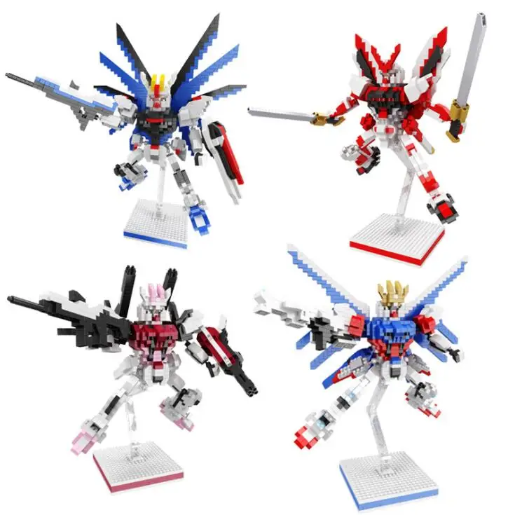 

BALODY cartoon super hero robot Model Toy MOBILE SUITGUNDAM Gundam educational building blocks brick action figures model toy