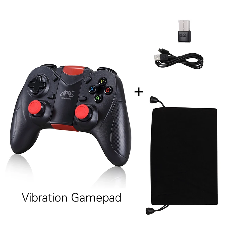 

Gamepad Wireless Bluetooth Controller For Pc PS3 Android IOS TV Vibration Joystick USB Wireless 2017 New GENGAME S6 Deluxe