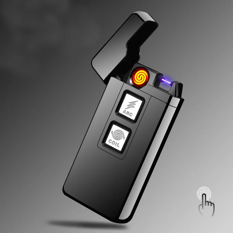 

Rechargeable lighter creative windproof electronic cigarette lighter Electronic Pulse Lighters Cigarettes Cigar Lighter