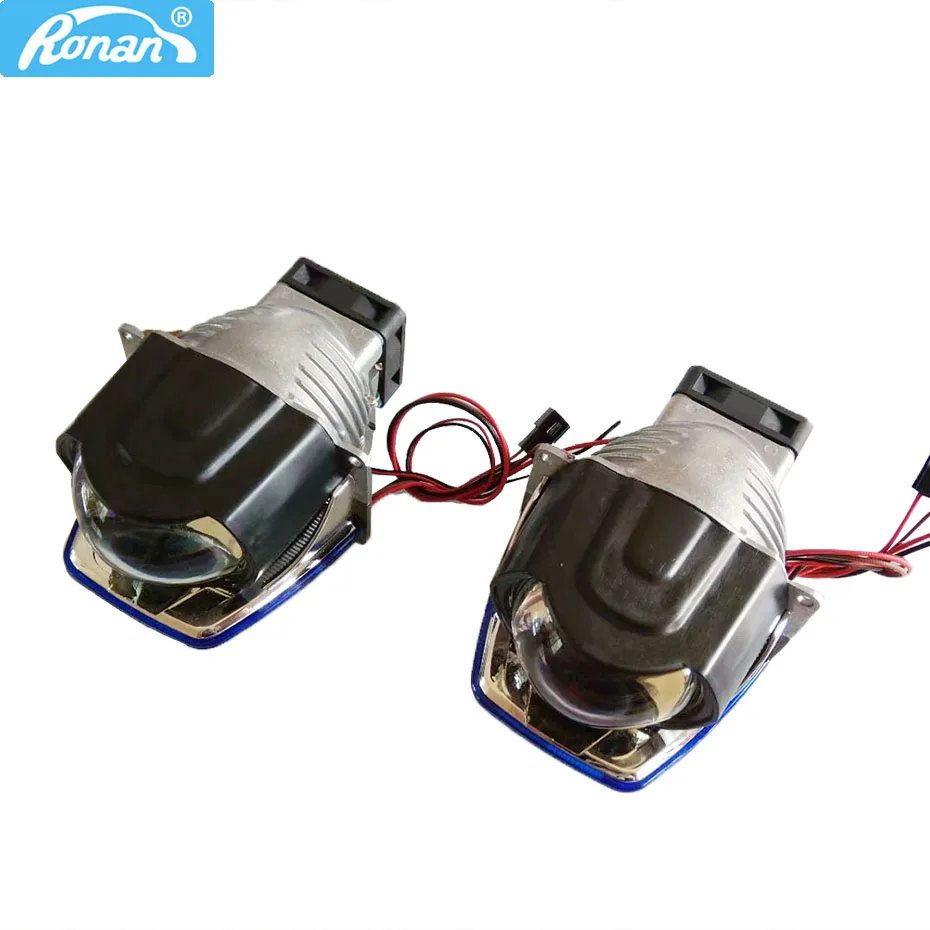 

Ronan 3 inch led laser car headlight with bi led projector lens 35W for LED, 10W for laser with import 500NA auto led lights