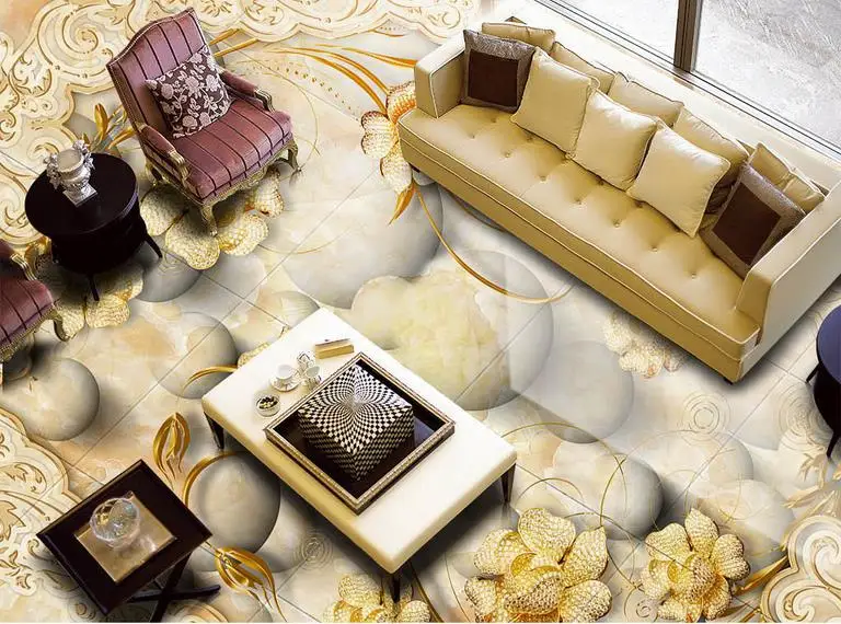 3d Floor Custom 3d Wallpaper Living Room European Marble Pattern Murals 3d Floor Painting Wallpaper Self