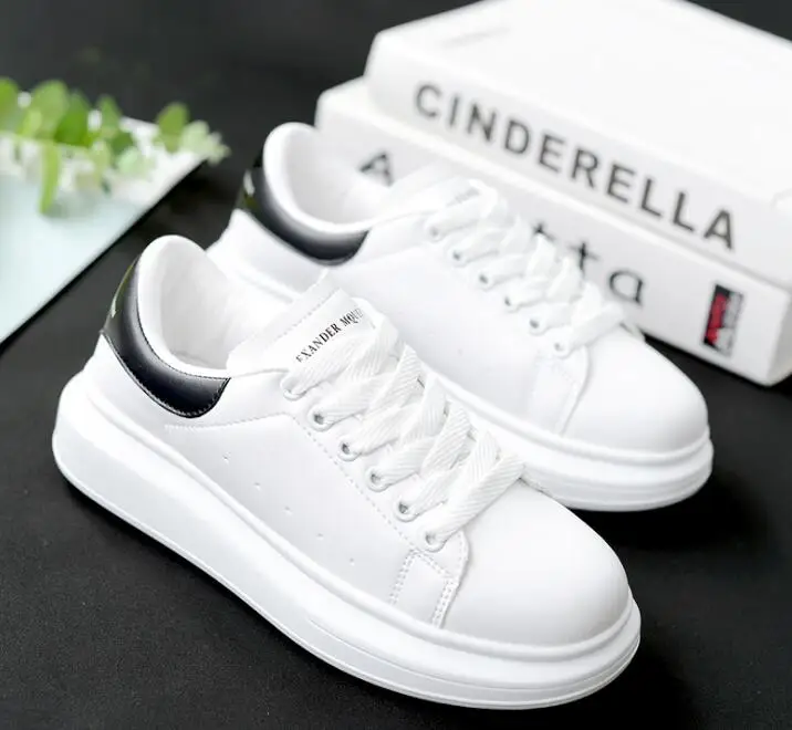 

New Women Platform Sneakers White Shoes High Quality Women Casual Shoes Men Sneaker Shoes Chunky Trainers Mcqueens Shoes Walking