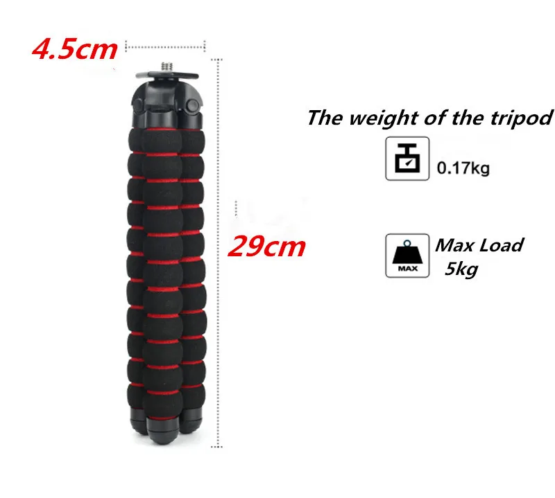 KingMa большой размер Подшипник нагрузки до 5 кг Gorillapod Тип Гибкий монопод ножка штатива мини-штативы для цифровой камеры держатель